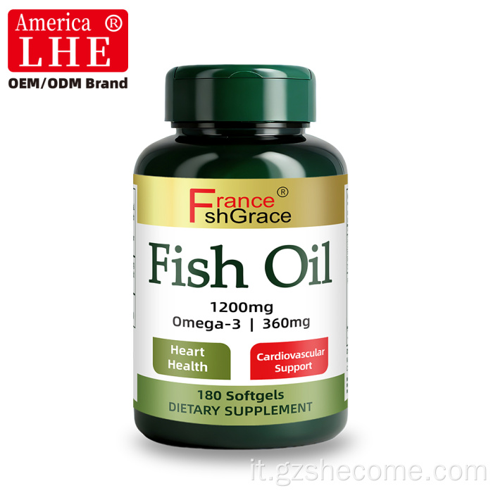 Shecome Olio di pesce Softgel EPA DHA Salute del cuore